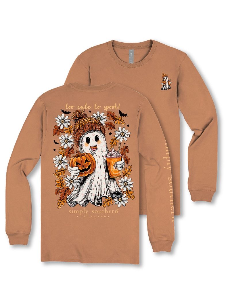 Too Cute To Spook Long Sleeve T-Shirt by Simply Southern