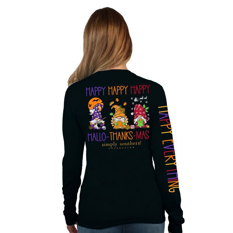 9111- Happy Everything Long Sleeve T-Shirt by Simply Southern