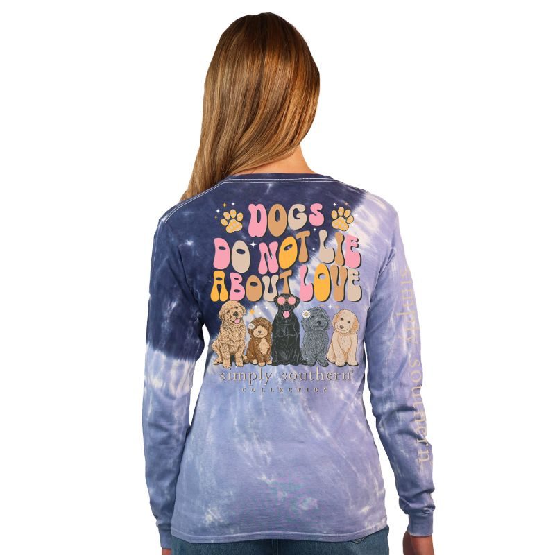 9106- Dogs Don't Lie About Love Long Sleeve T-Shirt by Simply Southern