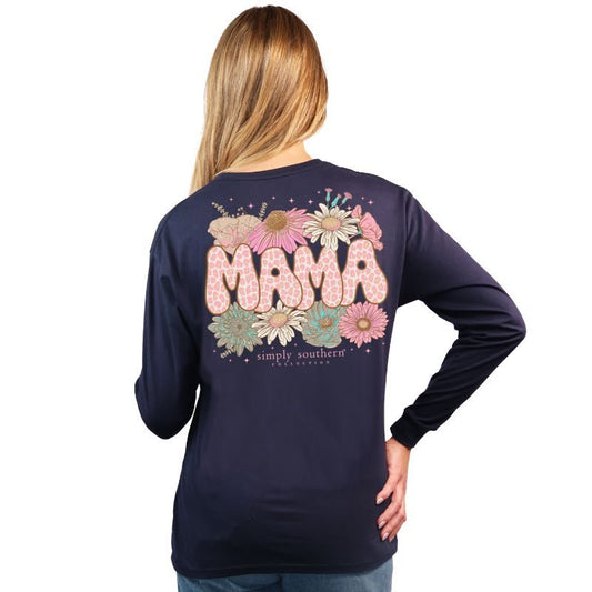 10067- Leopard Mama Long Sleeve T-Shirt by Simply Southern