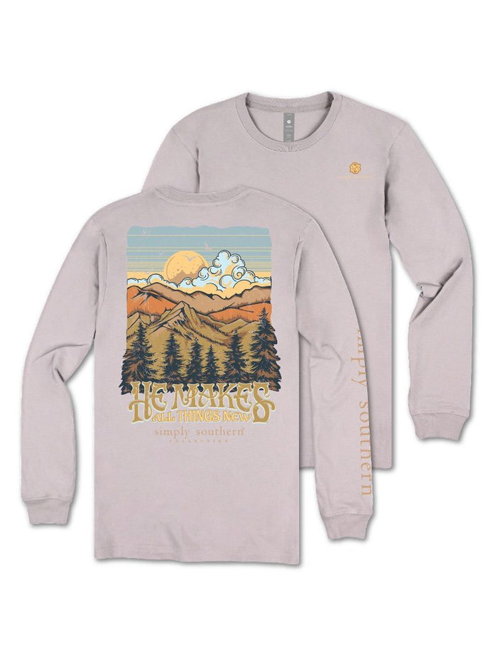 He Makes All Things New Long Sleeve T-Shirt by Simply Southern