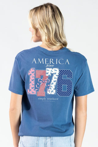 America Since 1776 Patchwork Graphic Tee by Simply Southern