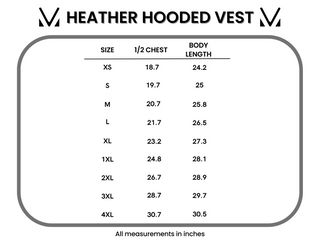 IN STOCK Heather Geometric Hooded Vest - Rust