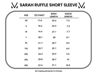 09.09 EN ROUTE Sarah Ruffle Short Sleeve - Blushwood Floral