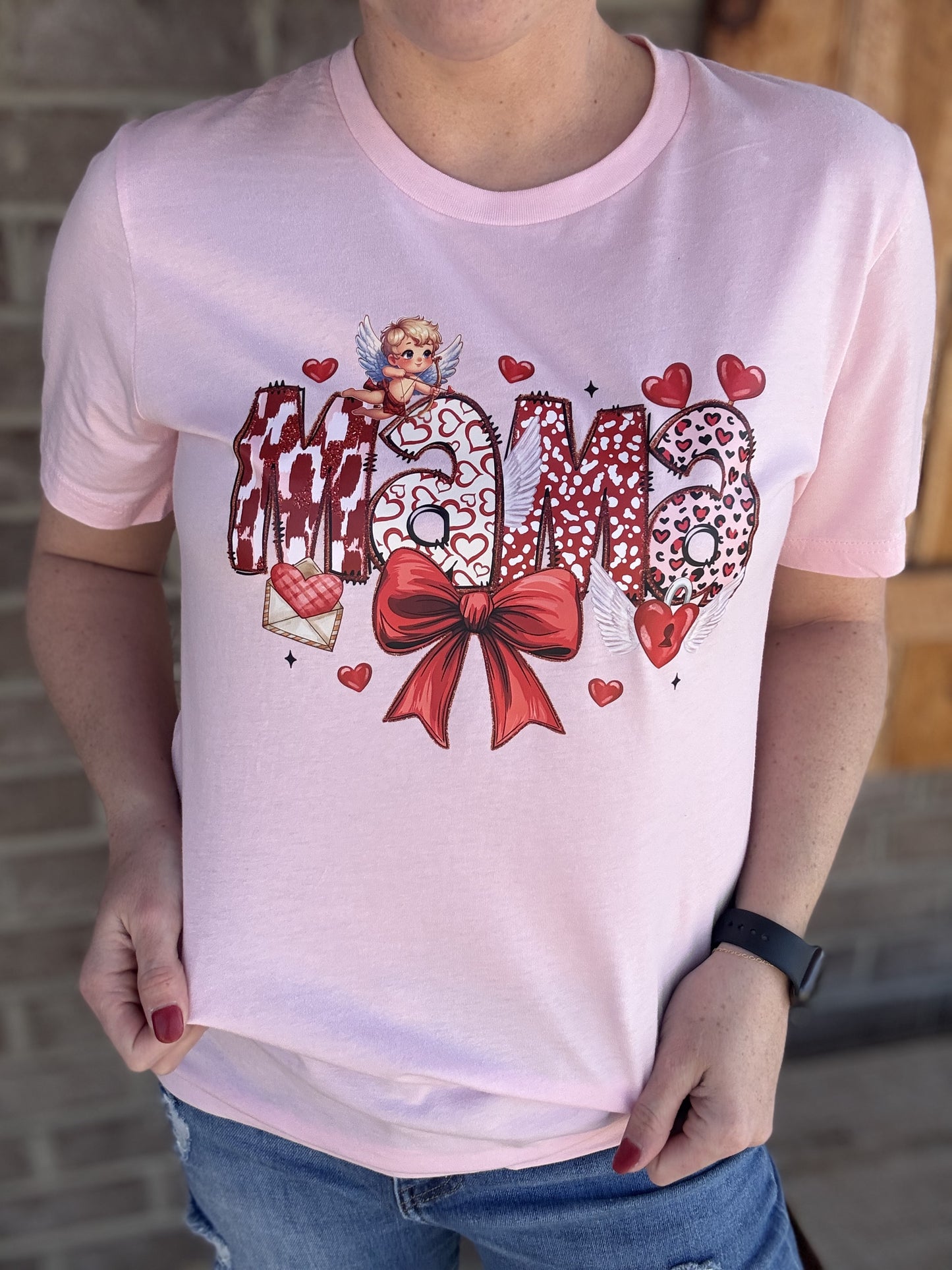 8505- Cupid Mama Graphic Tee Shirt