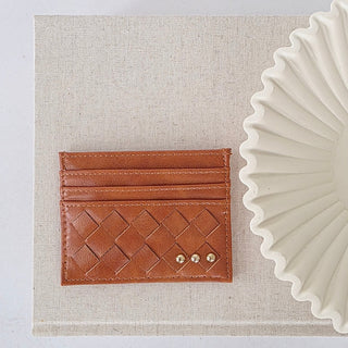 Mariah Woven Small Card Holder Wallet-Wallet-Pretty Simple