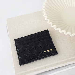 Mariah Woven Small Card Holder Wallet-Wallet-Pretty Simple
