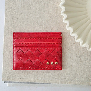 Mariah Woven Small Card Holder Wallet-Wallet-Pretty Simple