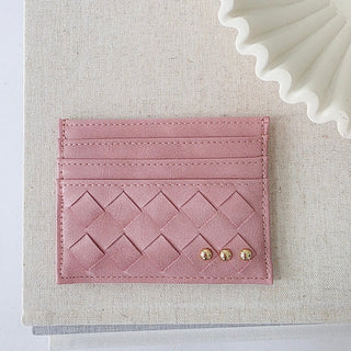 Mariah Woven Small Card Holder Wallet-Wallet-Pretty Simple