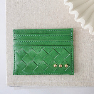 Mariah Woven Small Card Holder Wallet-Wallet-Pretty Simple