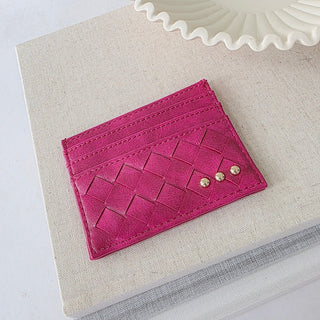 Mariah Woven Small Card Holder Wallet-Wallet-Pretty Simple