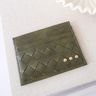 Mariah Woven Small Card Holder Wallet-Wallet-Pretty Simple
