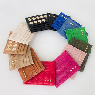Mariah Woven Small Card Holder Wallet-Wallet-Pretty Simple