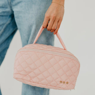 Martha Quilted Cosmetics Bag-Make Up Bag-Pretty Simple