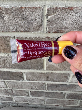 Midnight Geranium The Naked Bee Lip Glaze