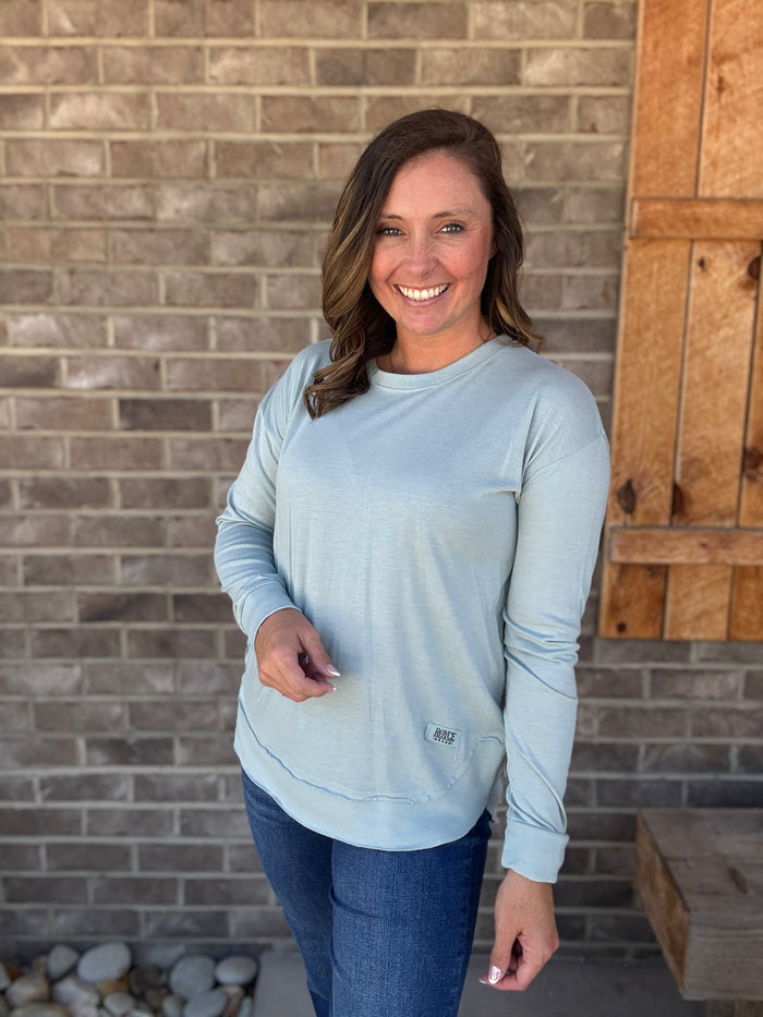 Mist Long Sleeve Poncho Top by Royce