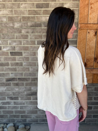 Natural Mineral Washed Spring Picnic Star Top by J. Her