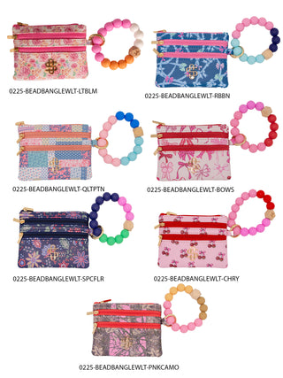 Beaded O-Ring Wristlet w/ ID Wallet by Simply Southern