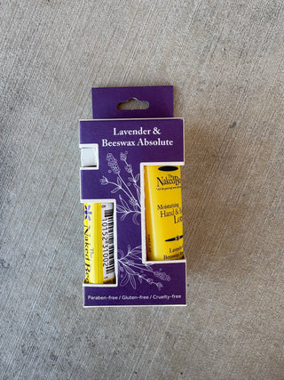 Pocket Gift Set by The Naked Bee lavender and beeswax