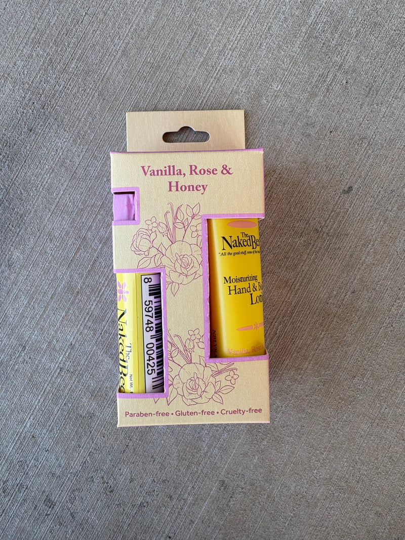 Pocket Gift Set by The Naked Bee  Vanilla Rose and Honey