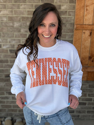 Polka Dot Tennessee Graphic Sweatshirt *TN COLLECTION*