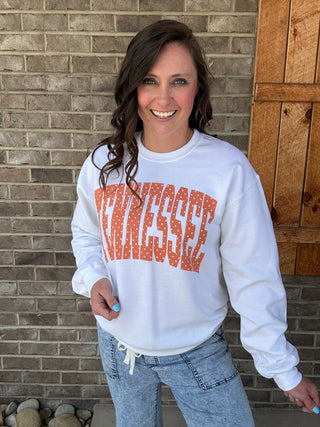 Polka Dot Tennessee Graphic Sweatshirt *TN COLLECTION*