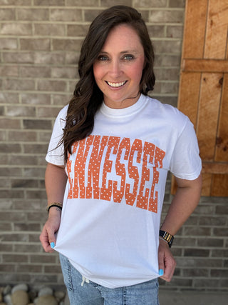 Polka Dot Tennessee Graphic Tee * TN COLLECTION*