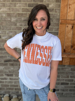 Polka Dot Tennessee Graphic Tee * TN COLLECTION*