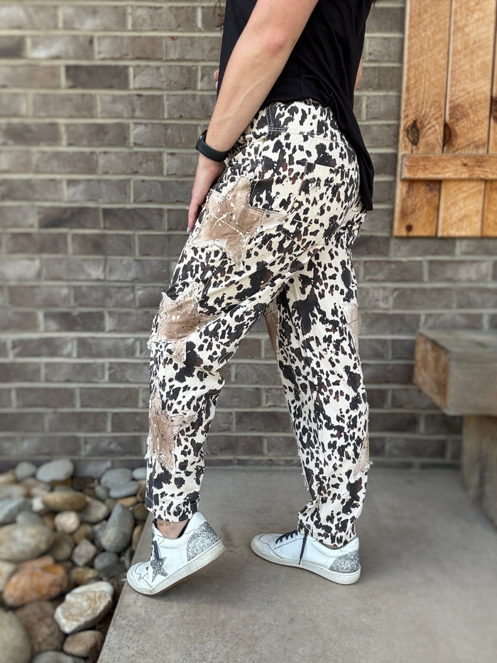 Pony Print Jean Pants by A Rare Bird Shop