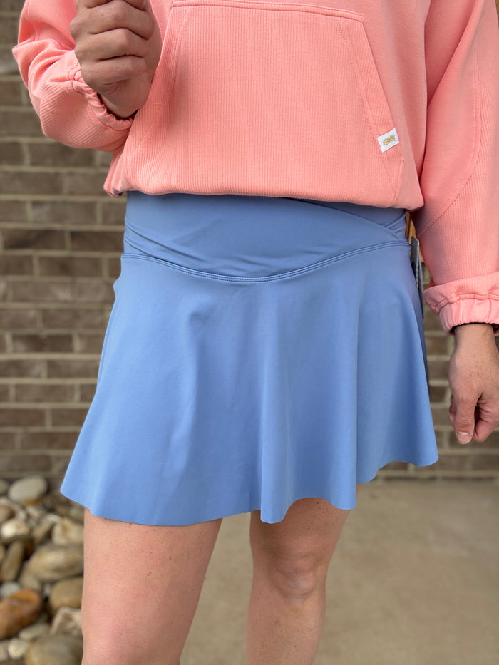 Pool Cross Waist Athletic Skort by Simply Southern
