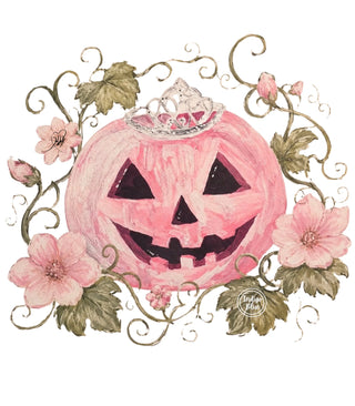 Princess Jack-O-Lantern Graphic Tee | Blue Indigo | HALLOWEEN PREORDER