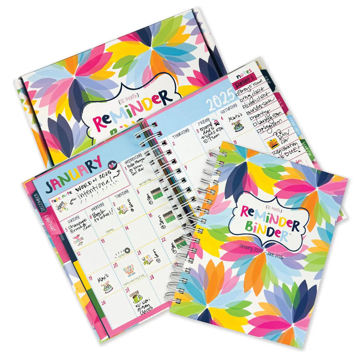 8365- Reminder Binder Planner Jan 2025-June 2026 - 18 months by Denise Albright