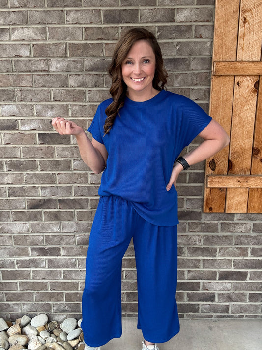 Royal Blue Palm Beach Set by Dear Scarlett