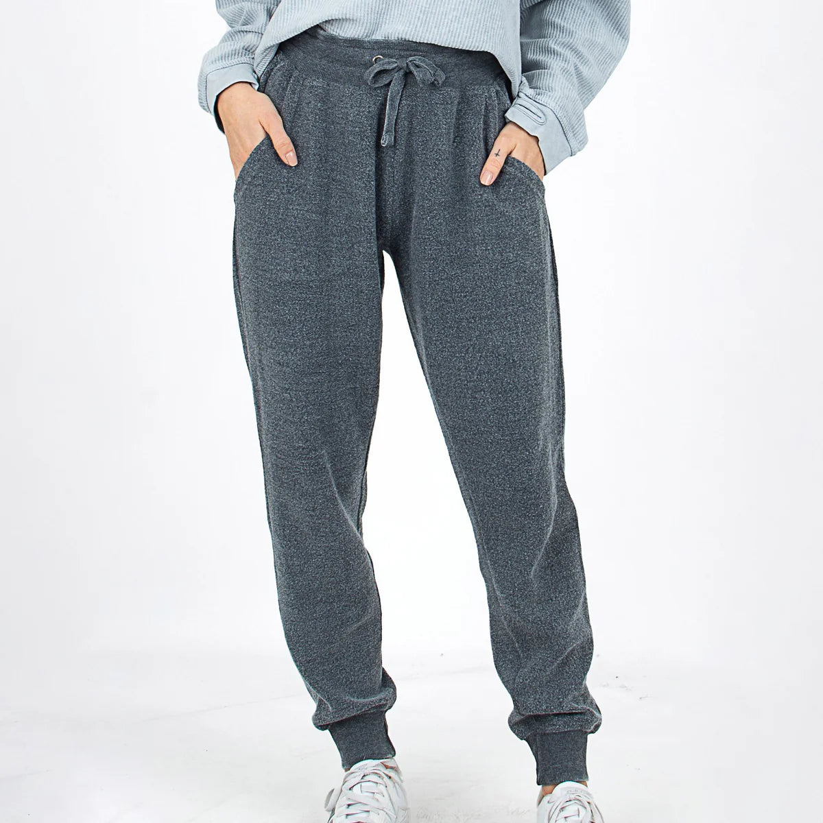 2479- Black Vintage Wash Jogger by Royce