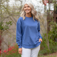 Royal Melange Poncho Fleece Top by Royce Brand