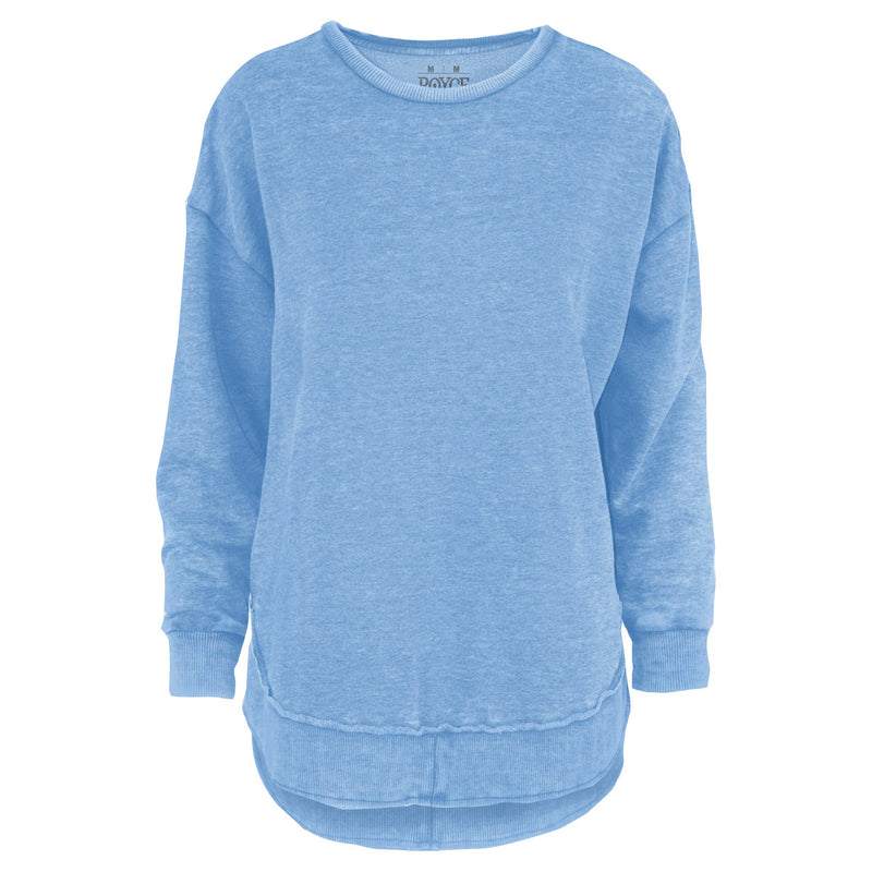 Beach Blue Melange Poncho Fleece Top by Royce Brand
