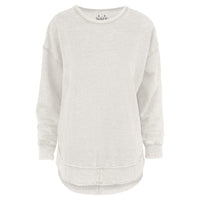 Oatmeal Melange Poncho Fleece Top by Royce Brand
