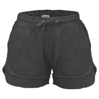 Black Melange Poncho Shorts by Royce Brand
