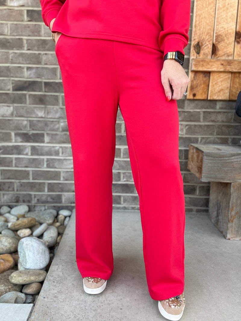 Ruby Scuba Crewneck Pullover & Pants Set by Zenana