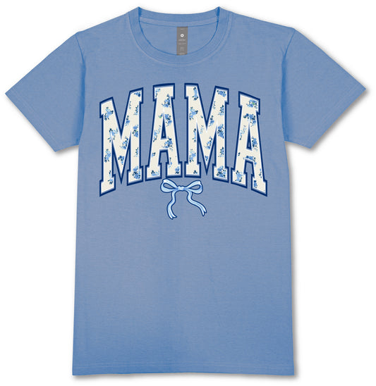 Mama Floral Bow Short Sleeve Tee by Simply Southern
