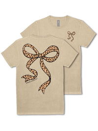 Leopard Bow Short Sleeve T-Shirt by Simply Southern