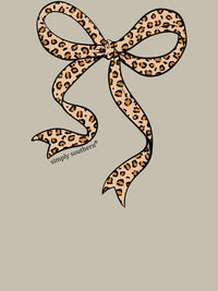 Leopard Bow Short Sleeve T-Shirt by Simply Southern