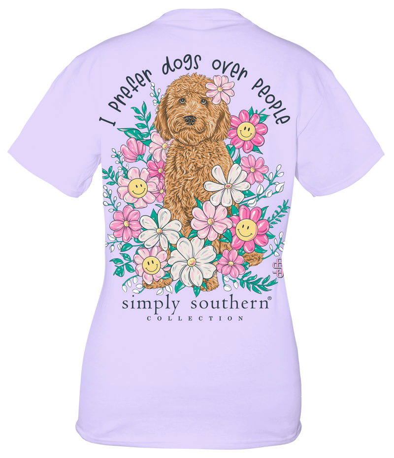 852- I Prefer Dogs Over People Short Sleeve T-Shirt by Simply Southern