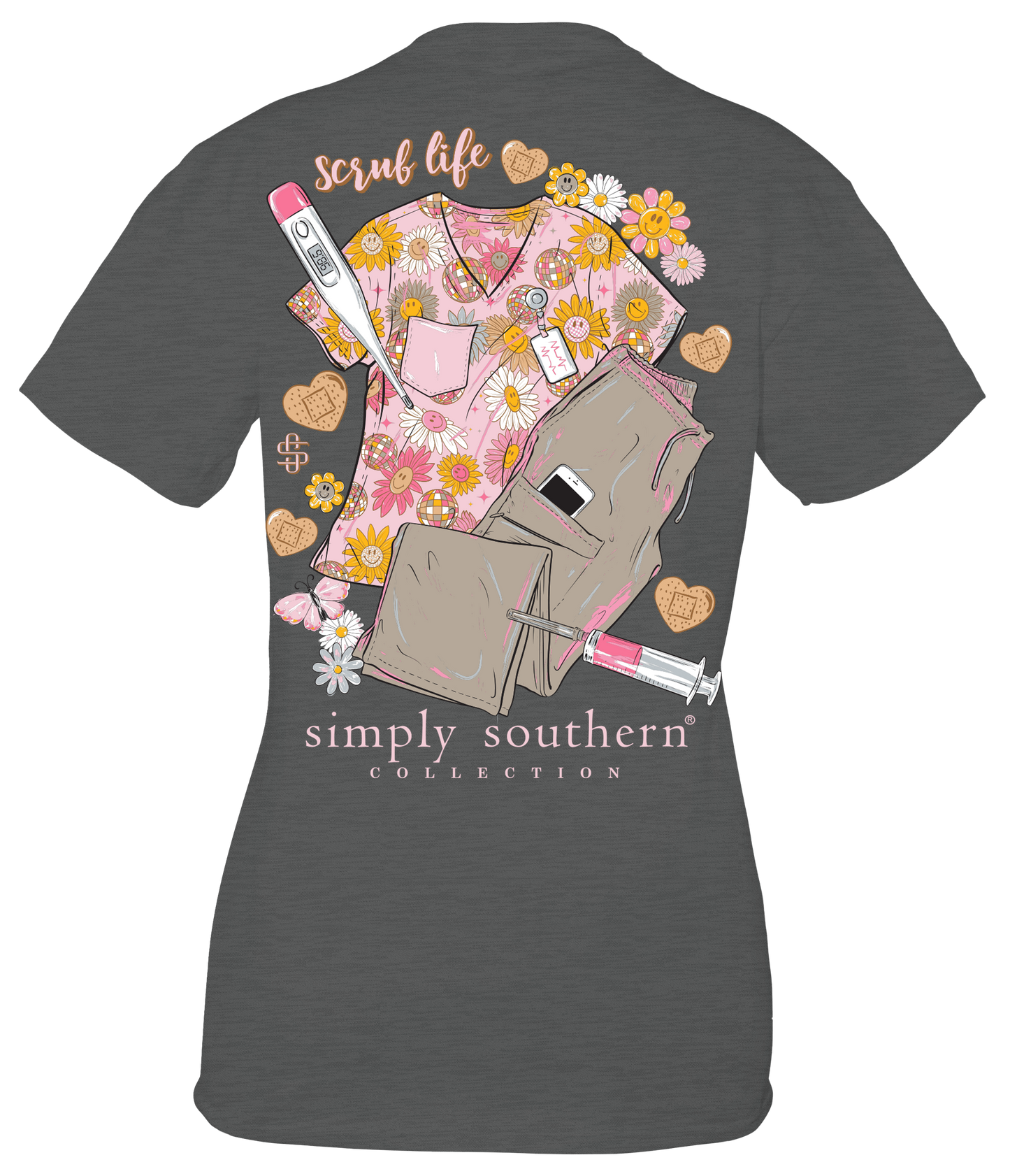 848- Scrub Life Short Sleeve T-Shirt by Simply Southern