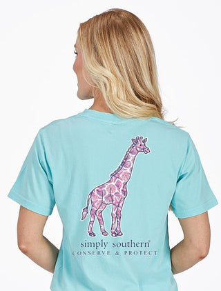 Trackable Giraffe Graphic Tee by Simply Southern