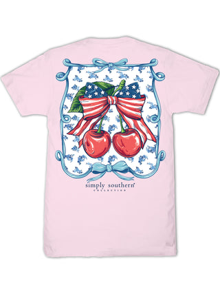Cherry Bow Graphic Tee by Simply Southern