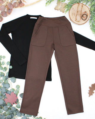 09.09 EN ROUTE Luxe Ankle Bottoms- Brown