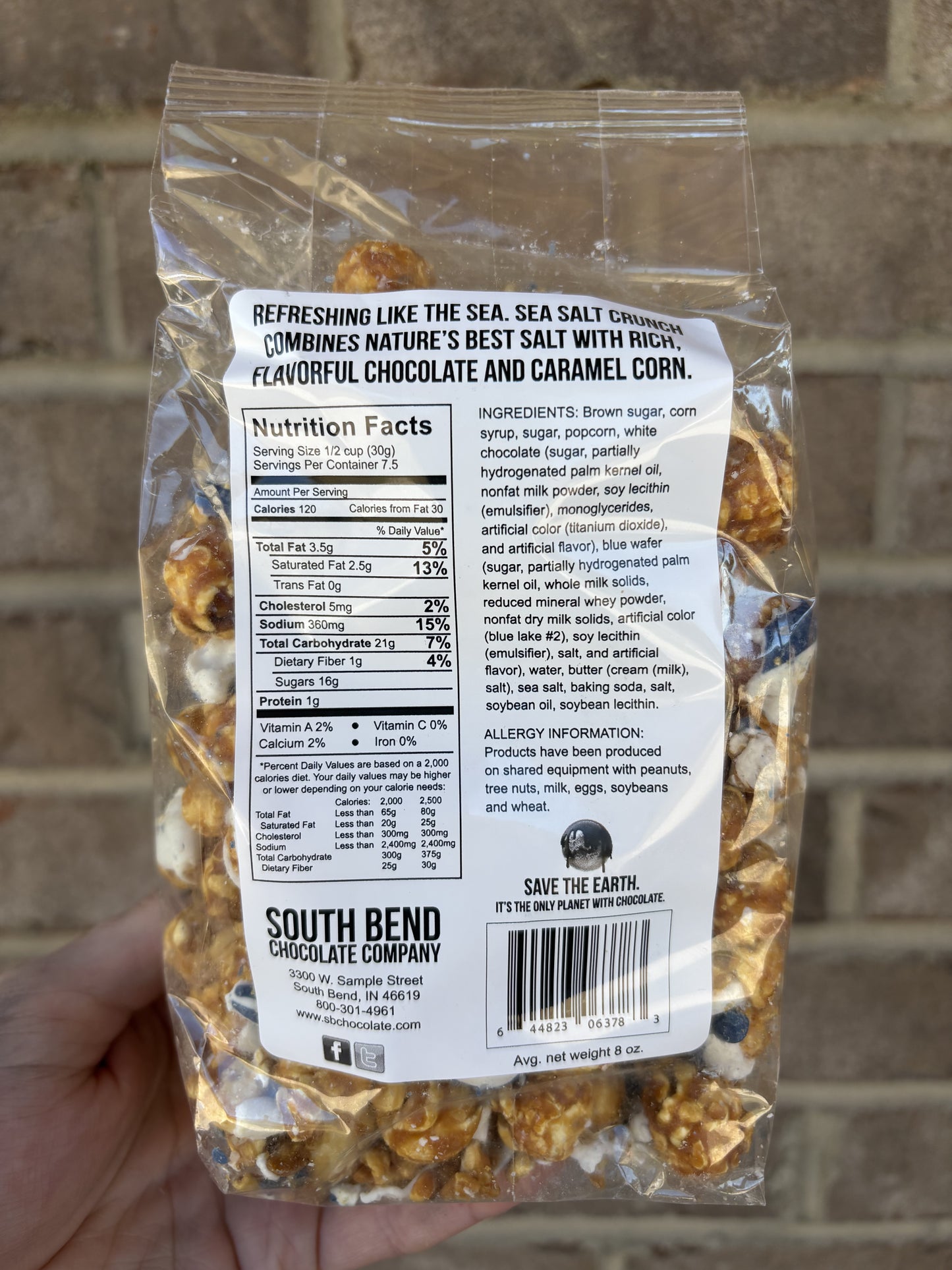 3708- Sea Salt Crunch Caramel Corn by South Bend Chocolate Company