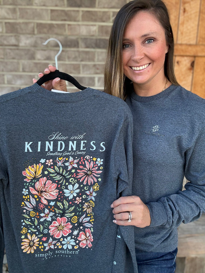 Shine with Kindness Long Sleeve T-Shirt by Simply Southern