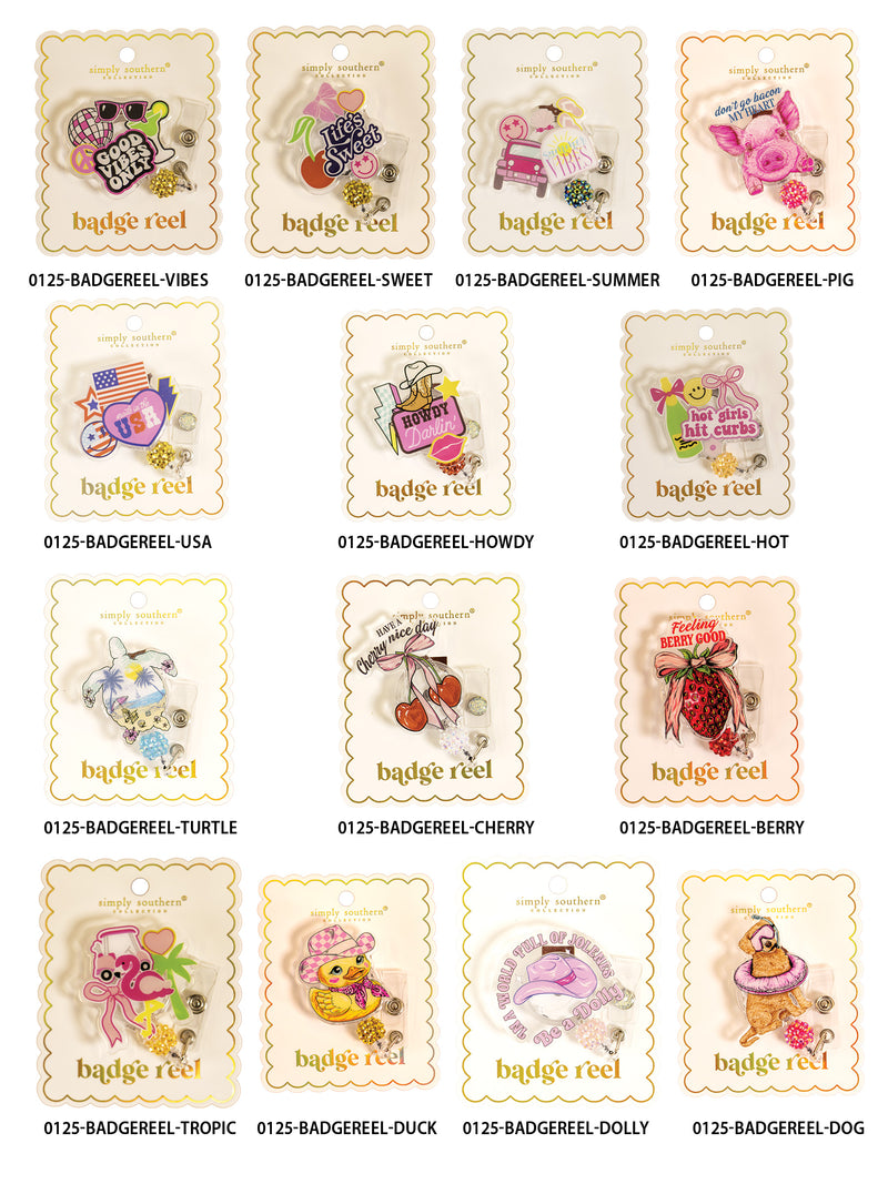 Simply Southern Retractable Badge Reels *PICK DESIGN*